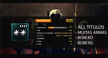 Conta Point Blank - Tenente Coronel 4 (Muitas Armas!)