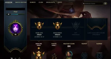 Conta de league of legends