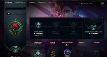 Conta de league of legends