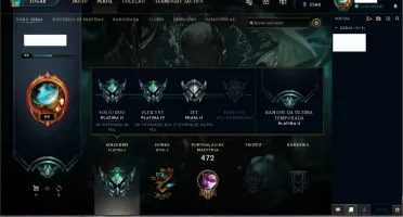 CONTA LOL PLATINA 2 - 102 SKINS