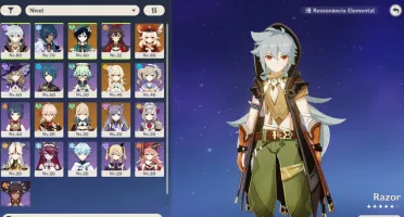 AR 45 Klee+Venti+Kazuha+Keqing+Benção da Lua