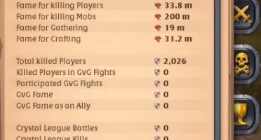 CONTA ALBION - 200M DE FAMA PVE - 51M CREDITOS DE FAMA