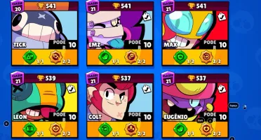 Conta Brawl Stars 19k troféus 38/40 Brawlers