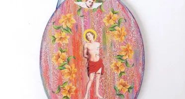 Quadro Oval São Sebastião P