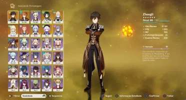 GENSHIN IMPACT AR 55 COM XIAO, ZHONGLI, TARTAGLIA, GANYU