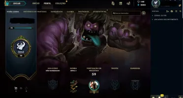 conta lol level 30