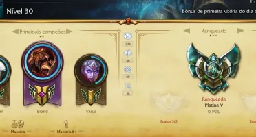 Conta Platina V Leagua of Legends