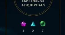 Conta com 184 skins (3 ultimates, 3 míticas, 13 lendárias)