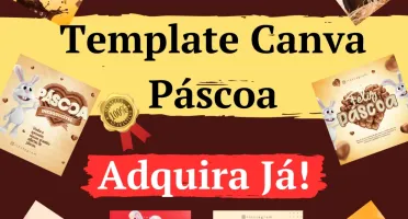 Pack Canva para Páscoa - 40 Templates Editáveis Vol. 2