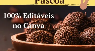Pack Canva para Páscoa - 40 Templates Editáveis Vol. 2