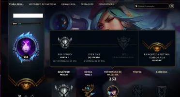 Conta Prata 2 com 47 skins e 95 champs