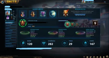 Conta Smite nível 154
