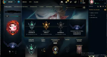 conta full champ + 205 skins oferta