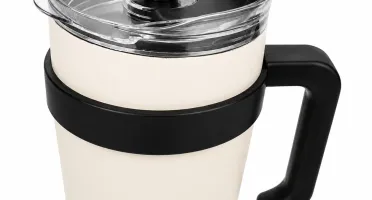 Garrafa Térmica Branca com Canudo - 1,2 Litro