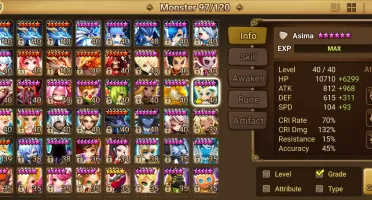 Summoners War Global Starter com Asima+Ezio+Kassandra Light