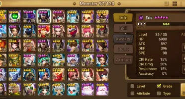 Summoners War Global Starter com Asima+Ezio+Kassandra Light
