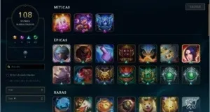 CONTA LEAGUE OF LEGENDS BOAS SKINS