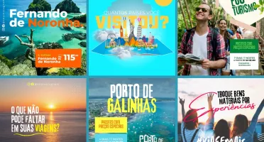 Pack Artes Canva Agência de Viagens 50 Templates Editáveis