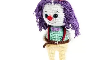 Palhaço de Chapéu em Amigurumi