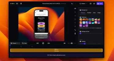 Screen Studio / Para Mac MacOS software de gravação Moderno.