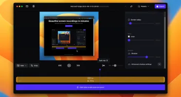 Screen Studio / Para Mac MacOS software de gravação Moderno.