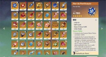 kazuha + zhongli + jean + diluc C1 AR50 Bule lvl 9