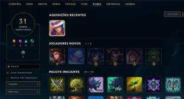 CONTA UNRANKED | NV 30 | 2 CAMPS | 41905 ESSÊNCIAS