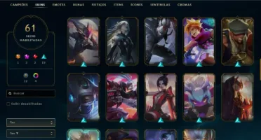 Fullacesso - Conta De 2014 - 61 Skins - Level 403 - 153 Camp