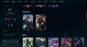 Fullacesso - Conta De 2014 - 61 Skins - Level 403 - 153 Camp