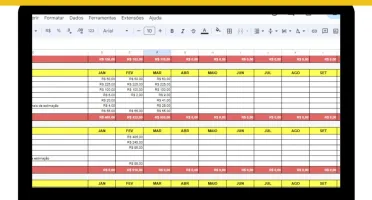 Planilha De Orçamento Pessoal (Controle Mensal)