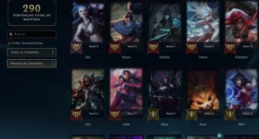 CONTA LOL , UNRAKED, 85 CAMPEÕES, 32 SKIN