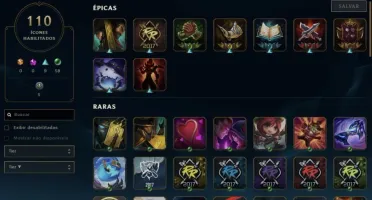 CONTA LOL , UNRAKED, 85 CAMPEÕES, 32 SKIN