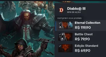 Diablo 3 com todas DLCS + Call Of Duty Vanguard - Blizzard +