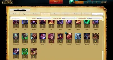 Unranked - 73 campeões - 17 skins - smurf