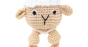 Chocalho Ovelhinha Amigurumi