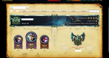 conta do lol Platina V