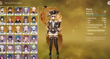 Conta AR 55 - 11 personagens T5 e 7 armas T5