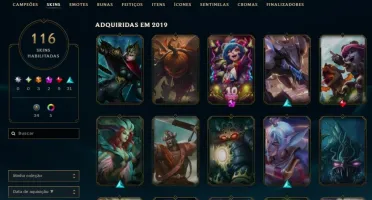 Conta Lol Platina III - Todos Os Champs - 116 Skins