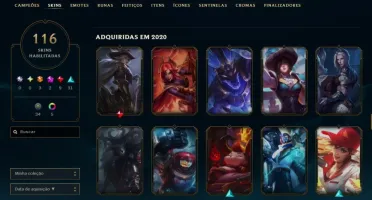 Conta Lol Platina III - Todos Os Champs - 116 Skins