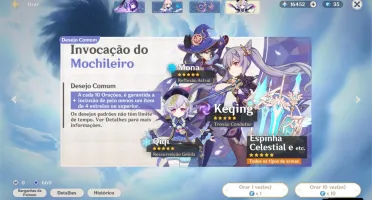 Conta genshin impact ar 45 hutao+ganyu + 16 mil primogens