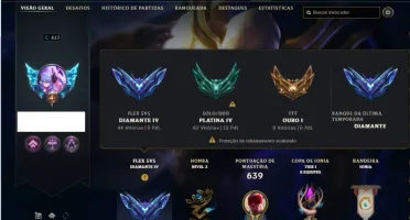 Conta Platina 4 com TODOS os champs e 239 Skins + 1 RARA