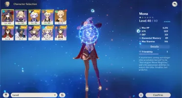 Mona + Qiqi, Fischl x2 AR21 Server NA