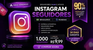 🏆 Mais Vendido | Seguidores Instagram A Partir De R$ 4,99