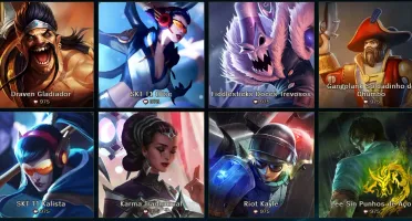 Conta prata II 90 Champions e 56 skins