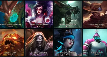 Conta prata II 90 Champions e 56 skins