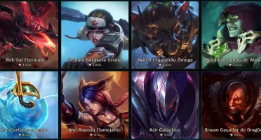 Conta prata II 90 Champions e 56 skins