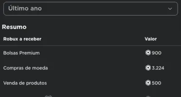 Conta do roblox com mais de 5k robuxs usados
