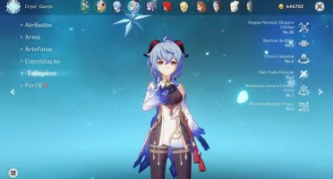 AR 55 - Hutão C2, Ganyu, Ayato, Keqing e Diluc + Falcão