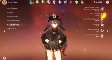 AR 55 - Hutão C2, Ganyu, Ayato, Keqing e Diluc + Falcão