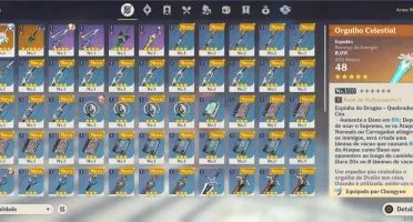Conta Genshin Yae Miko + 2 armas T5 AR 10